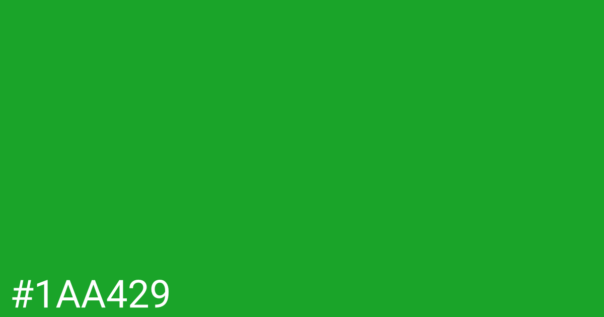 Hex color #1aa429 graphic