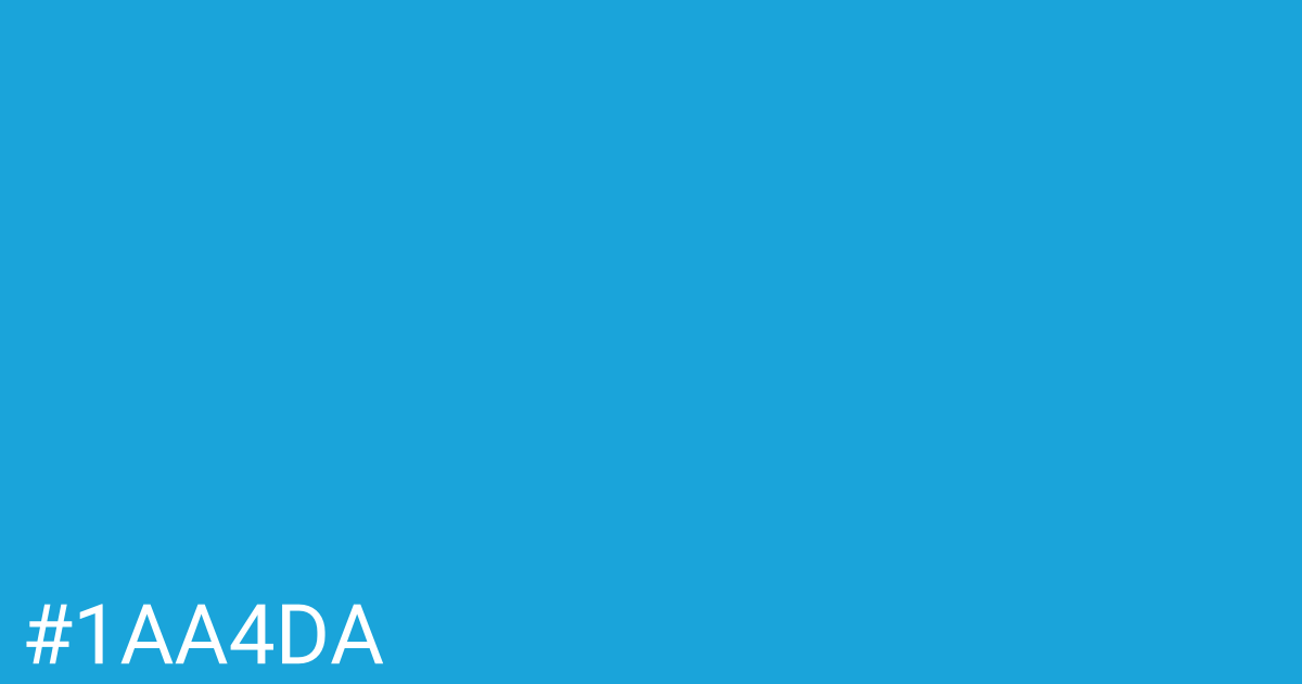 Hex color #1aa4da graphic