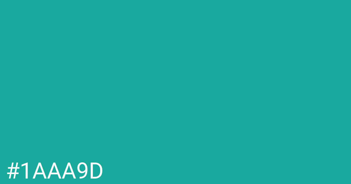 Hex color #1aaa9d graphic