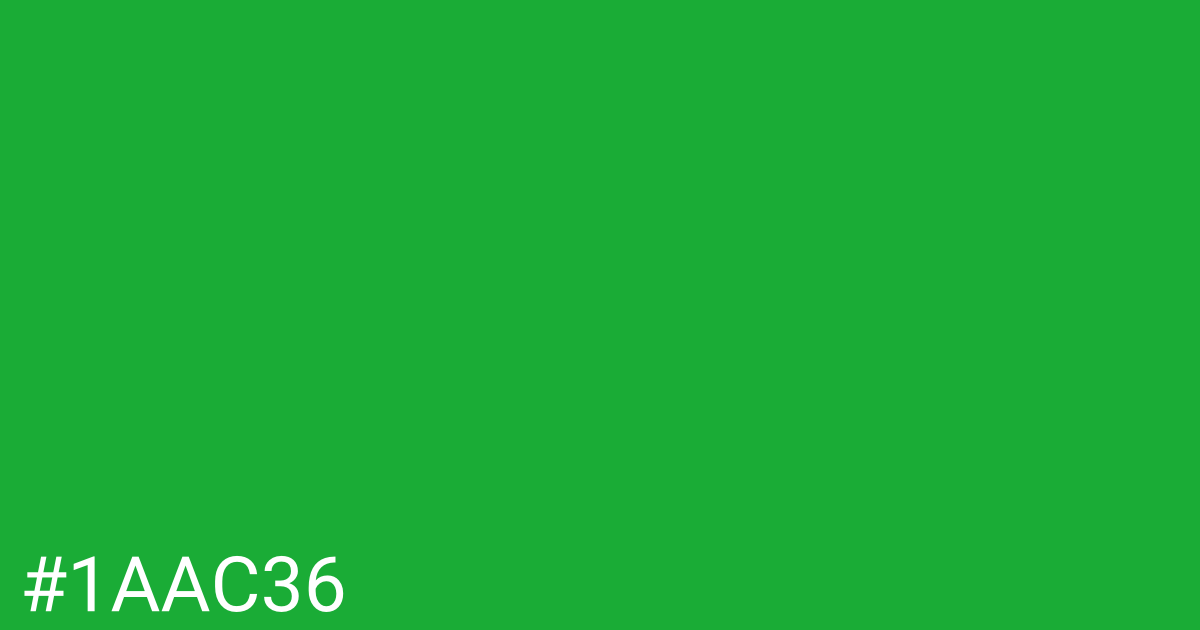 Hex color #1aac36 graphic