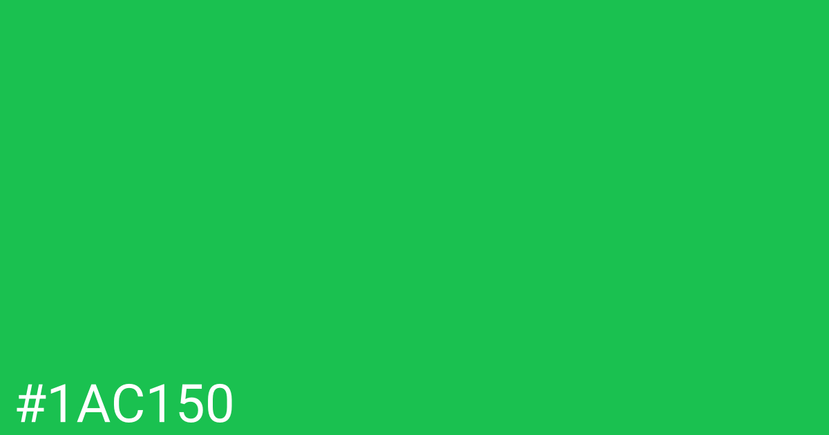 Hex color #1ac150 graphic