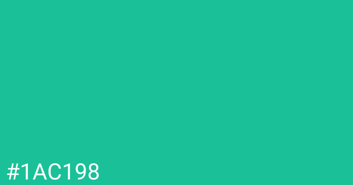 Hex color #1ac198 graphic