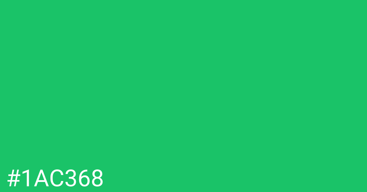 Hex color #1ac368 graphic