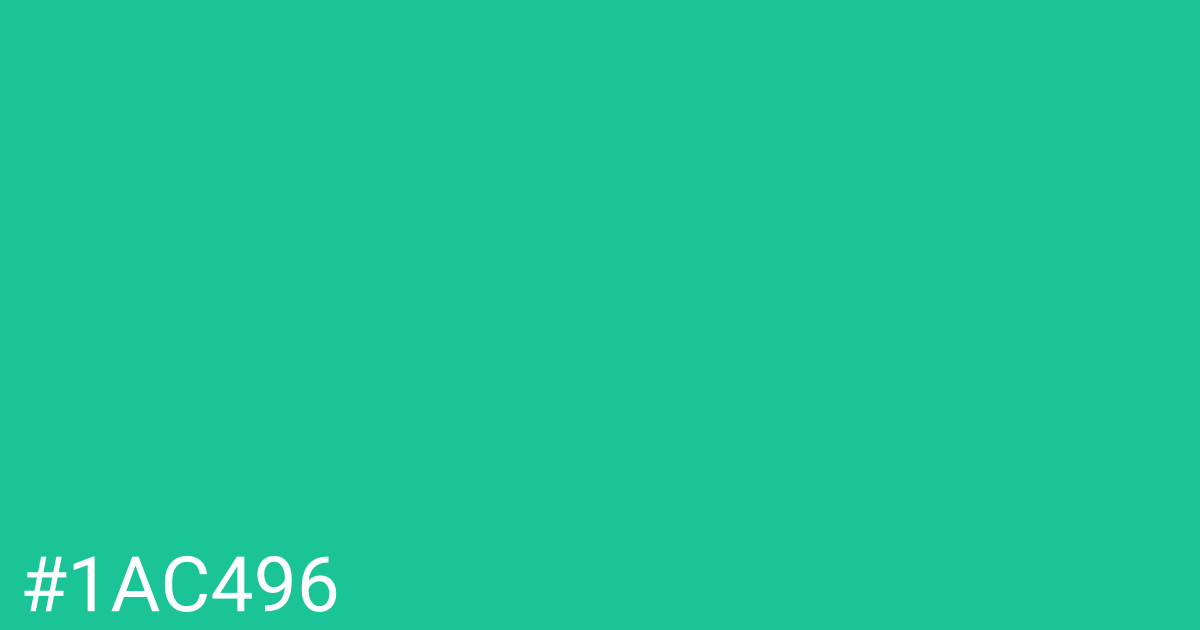 Hex color #1ac496 graphic