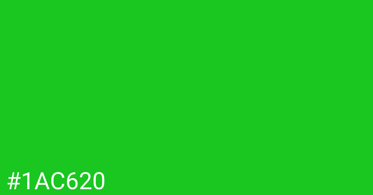 Hex color #1ac620 graphic
