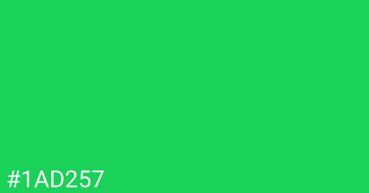 Hex color #1ad257 graphic