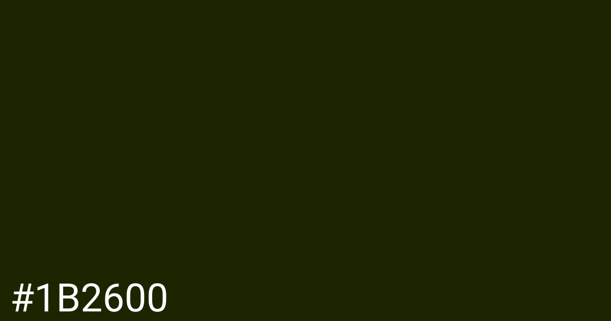 Hex color #1b2600 graphic
