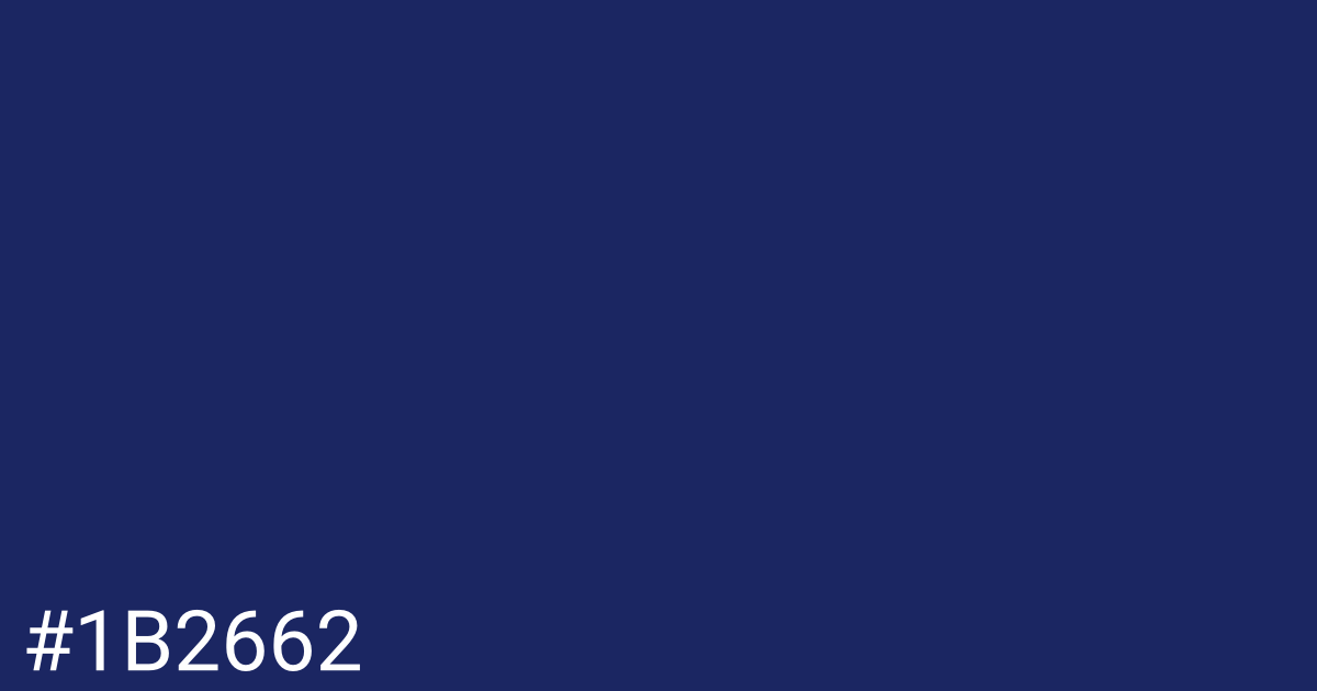 Hex color #1b2662 graphic