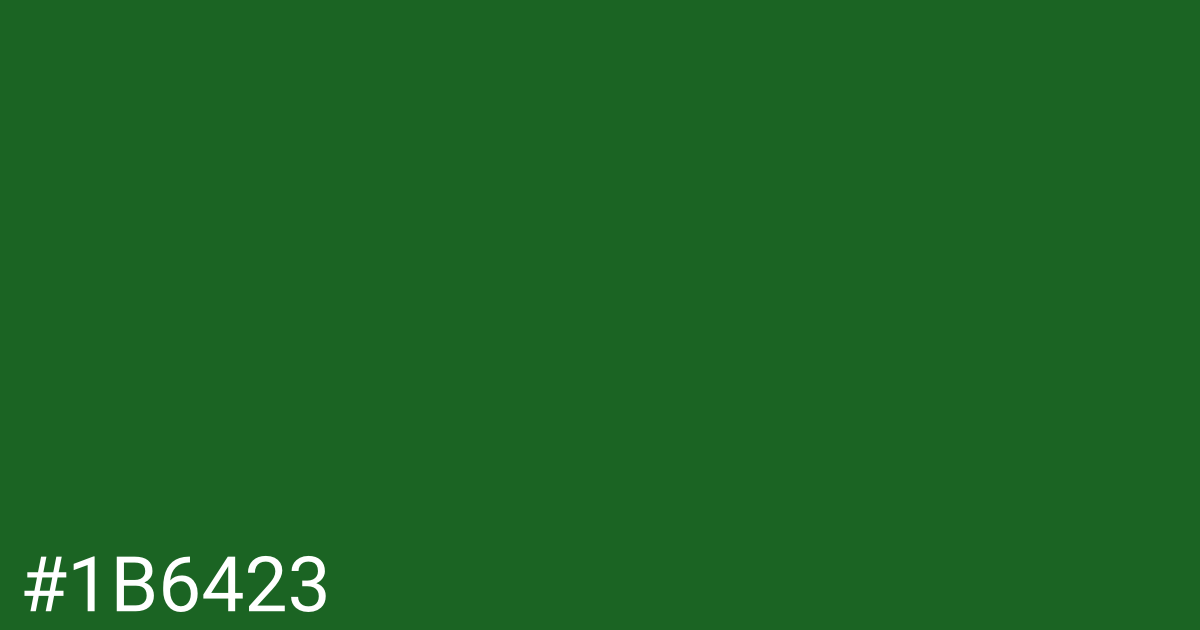 Hex color #1b6423 graphic