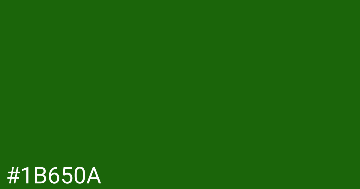 Hex color #1b650a graphic