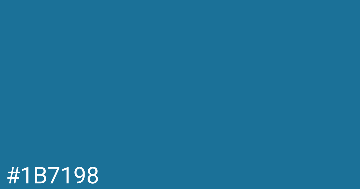 Hex color #1b7198 graphic