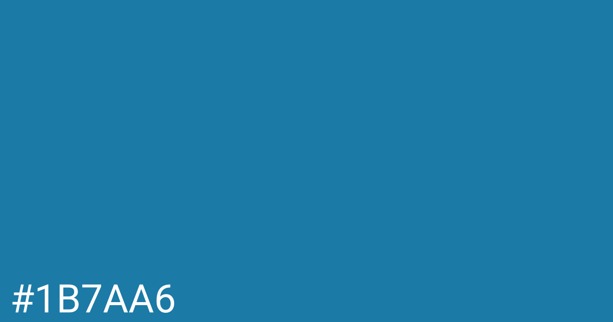 Hex color #1b7aa6 graphic