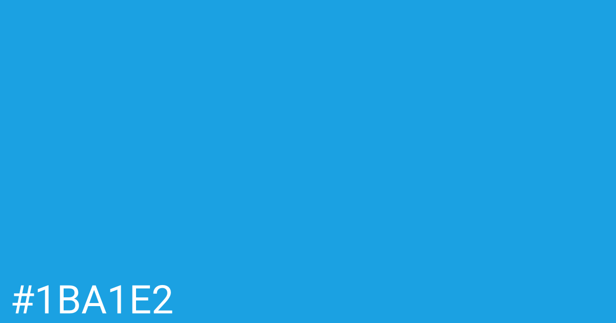 Hex color #1ba1e2 graphic