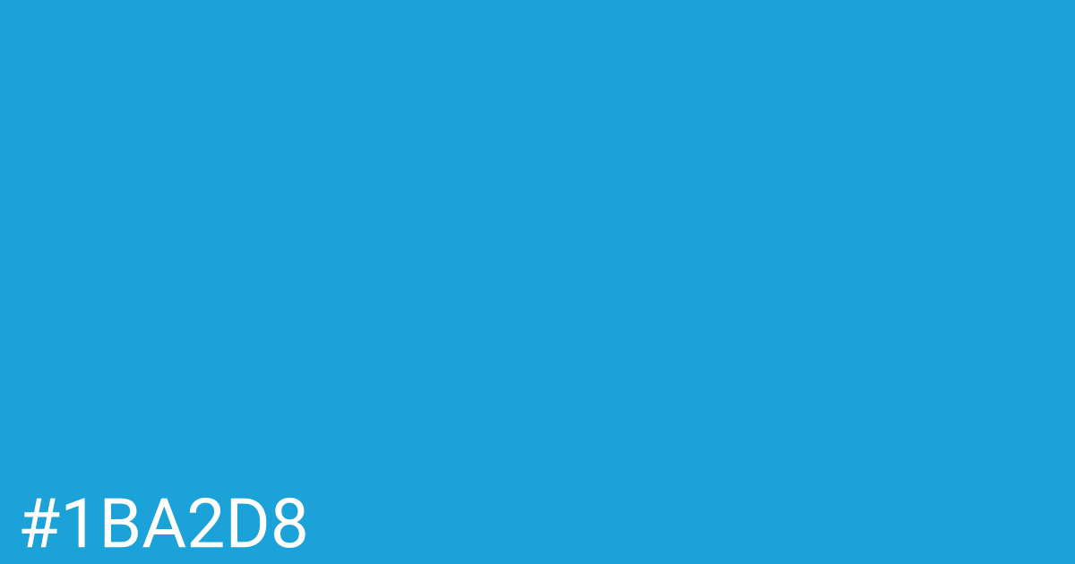Hex color #1ba2d8 graphic