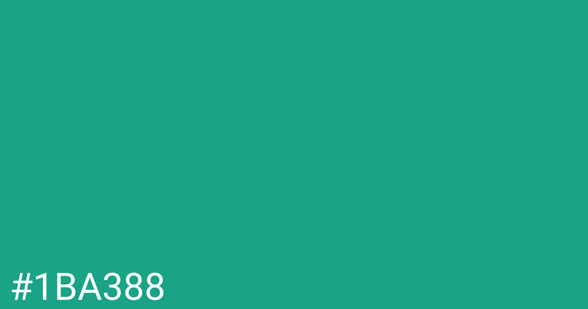 Hex color #1ba388 graphic