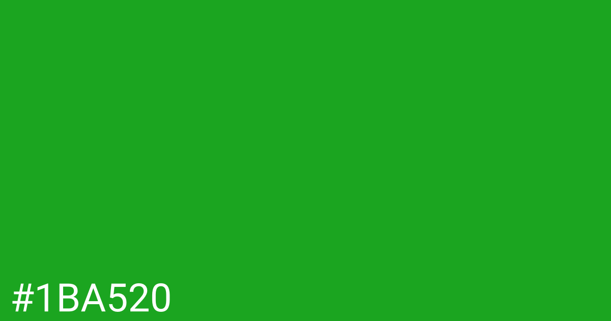 Hex color #1ba520 graphic