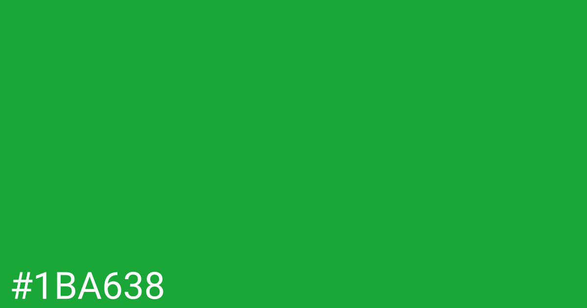 Hex color #1ba638 graphic