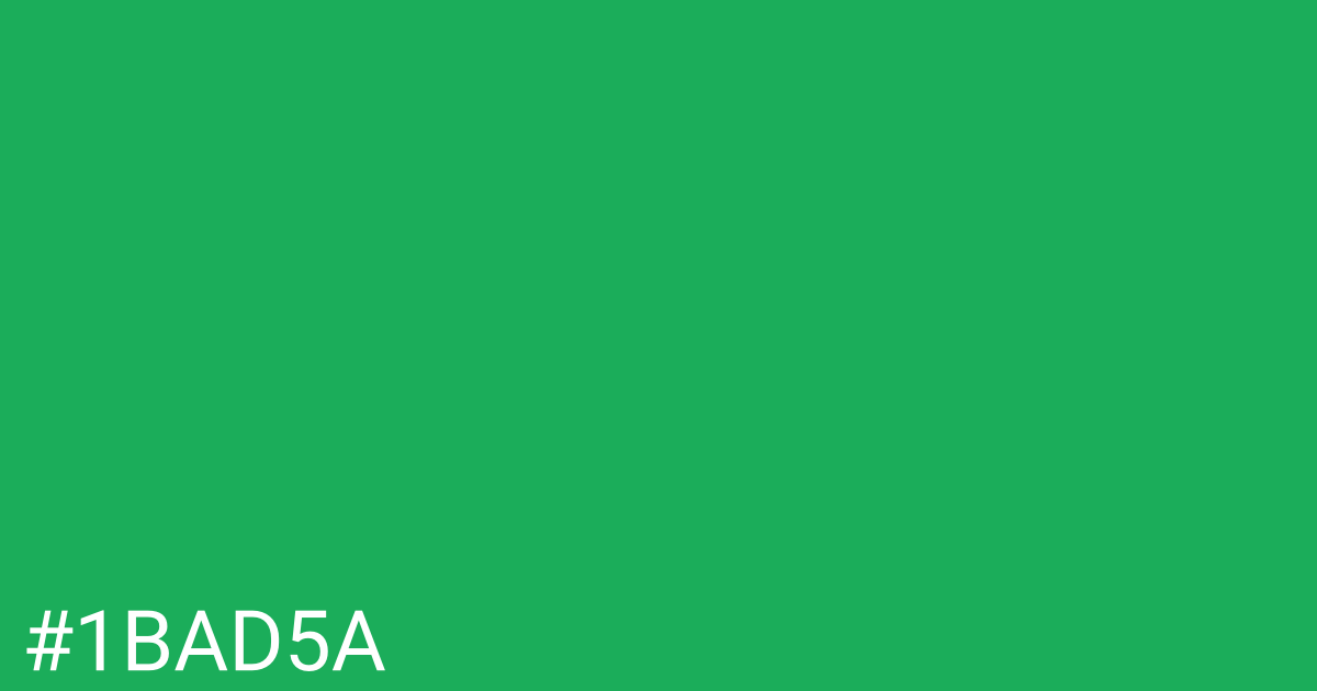 Hex color #1bad5a graphic