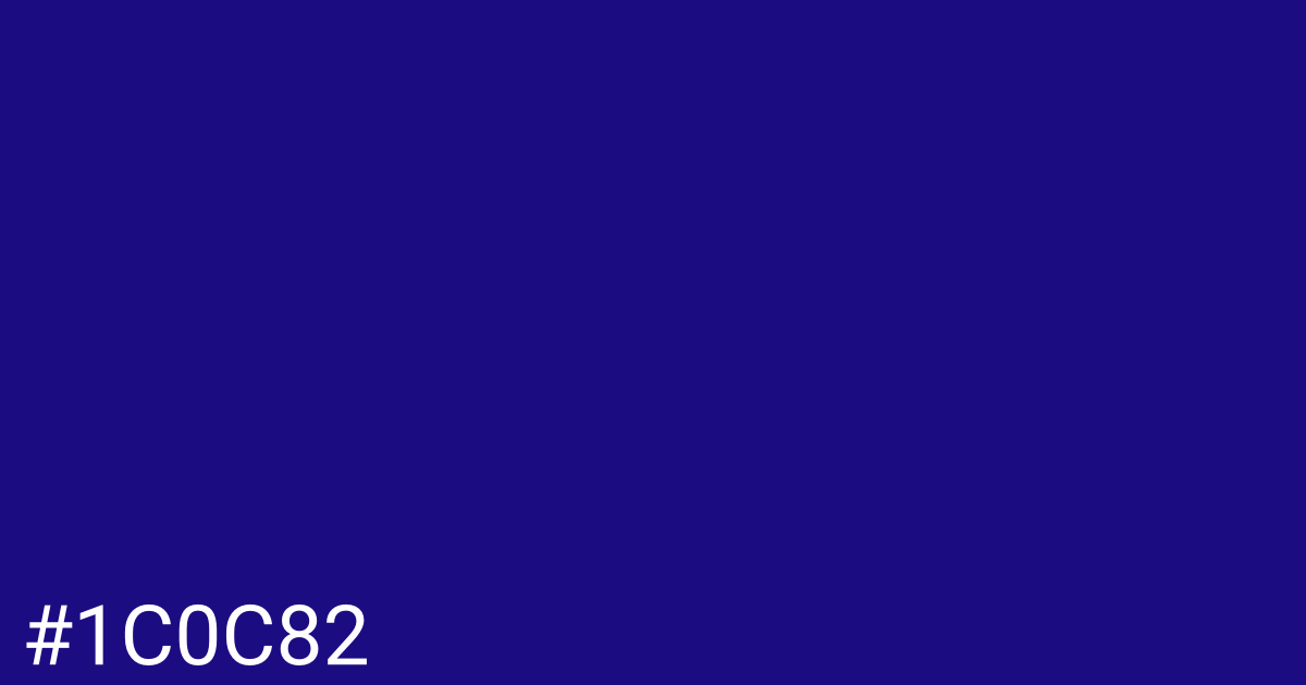Hex color #1c0c82 graphic