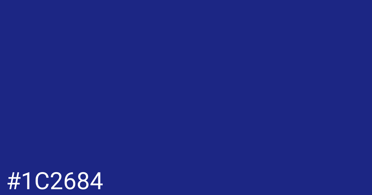 Hex color #1c2684 graphic