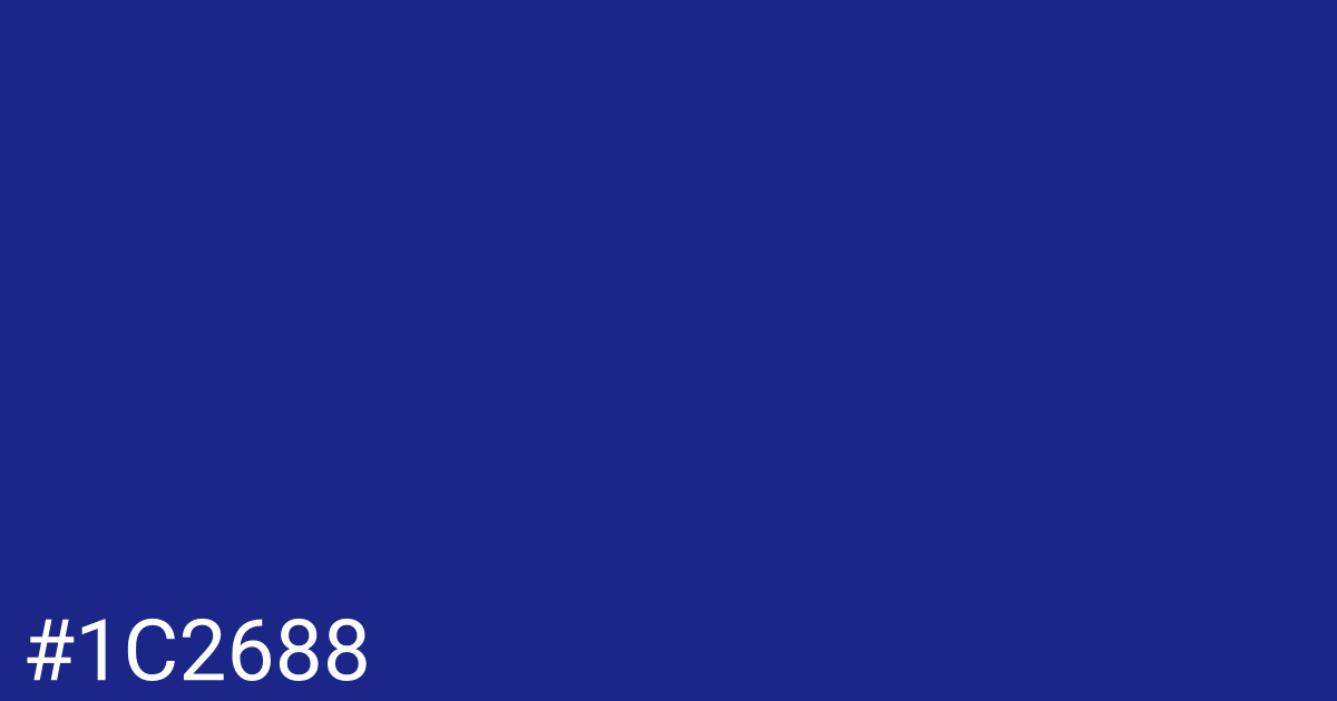 Hex color #1c2688 graphic