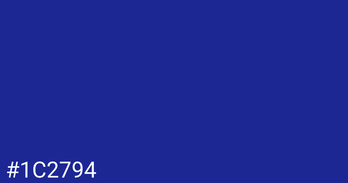 Hex color #1c2794 graphic