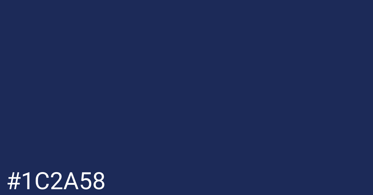 Hex color #1c2a58 graphic