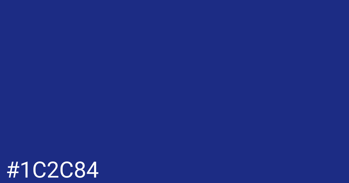 Hex color #1c2c84 graphic