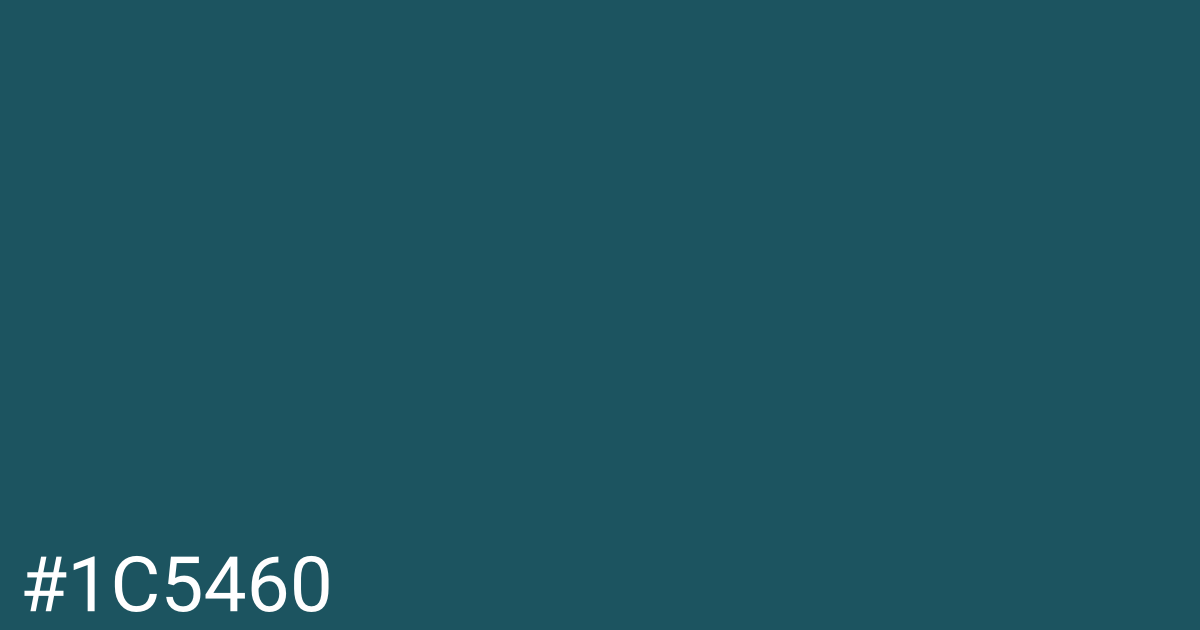 Hex color #1c5460 graphic