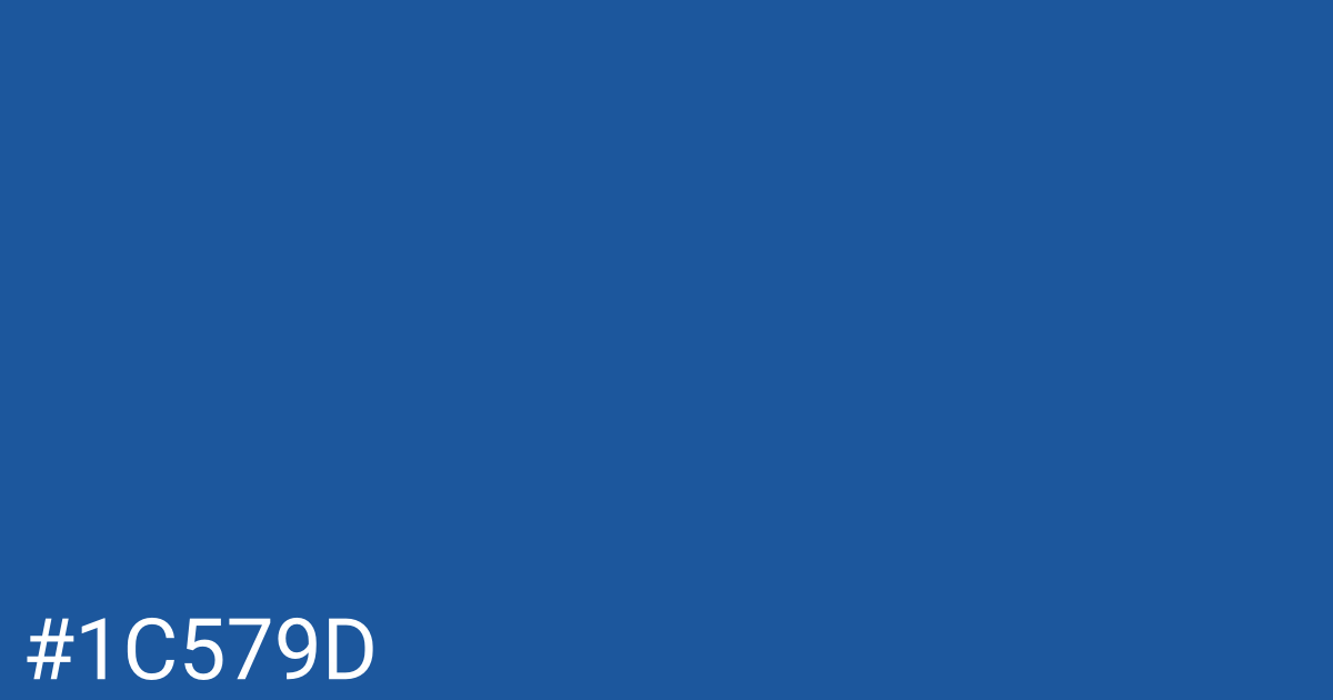 Hex color #1c579d graphic
