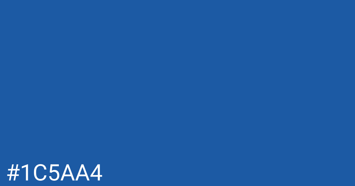 Hex color #1c5aa4 graphic