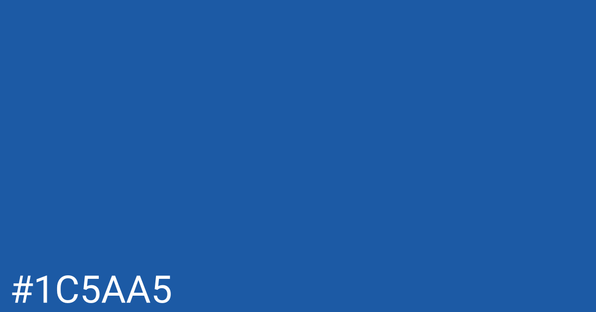 Hex color #1c5aa5 graphic