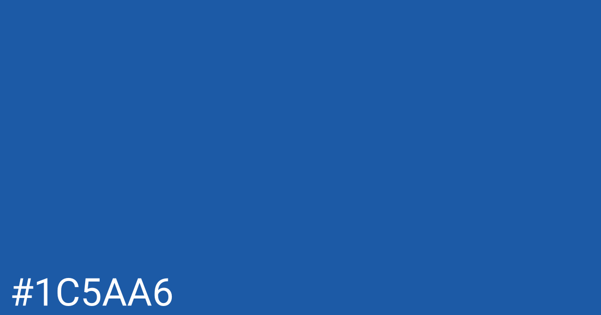 Hex color #1c5aa6 graphic