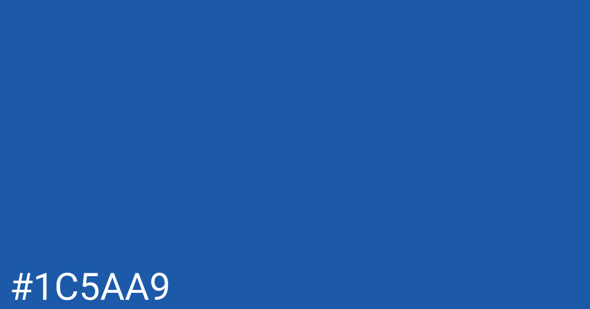 Hex color #1c5aa9 graphic