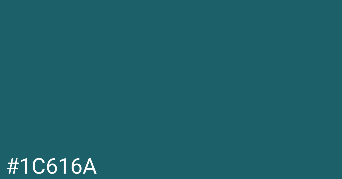 Hex color #1c616a graphic