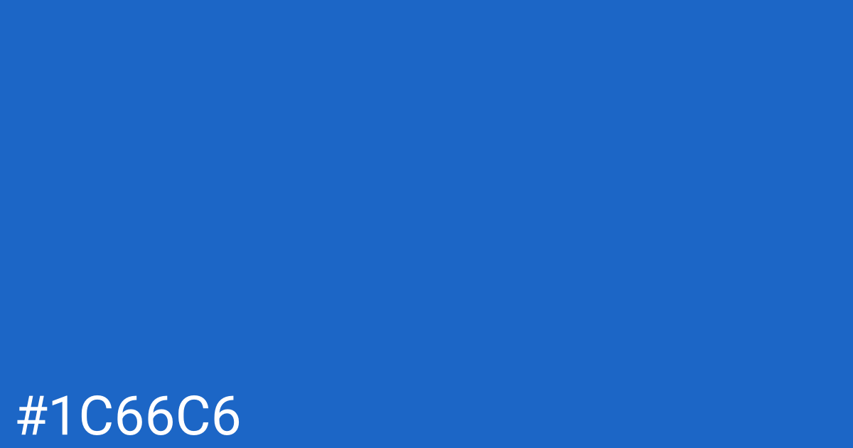 Hex color #1c66c6 graphic