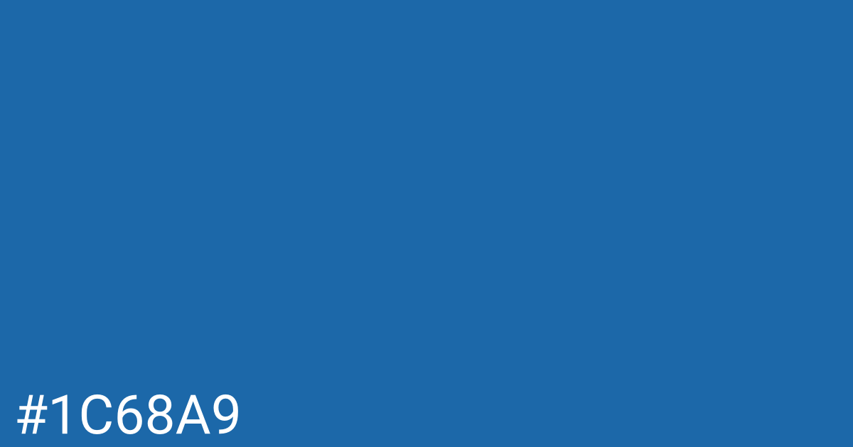 Hex color #1c68a9 graphic