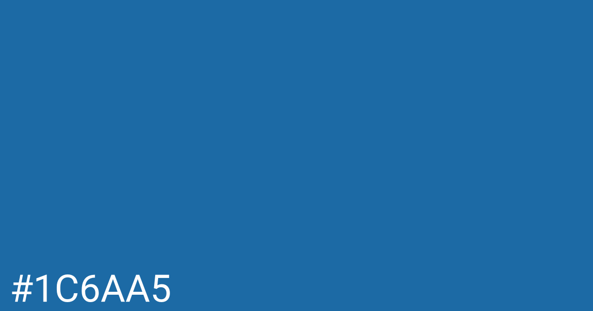 Hex color #1c6aa5 graphic