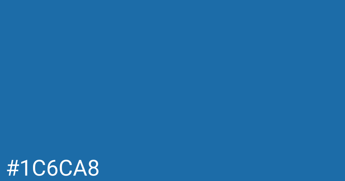 Hex color #1c6ca8 graphic