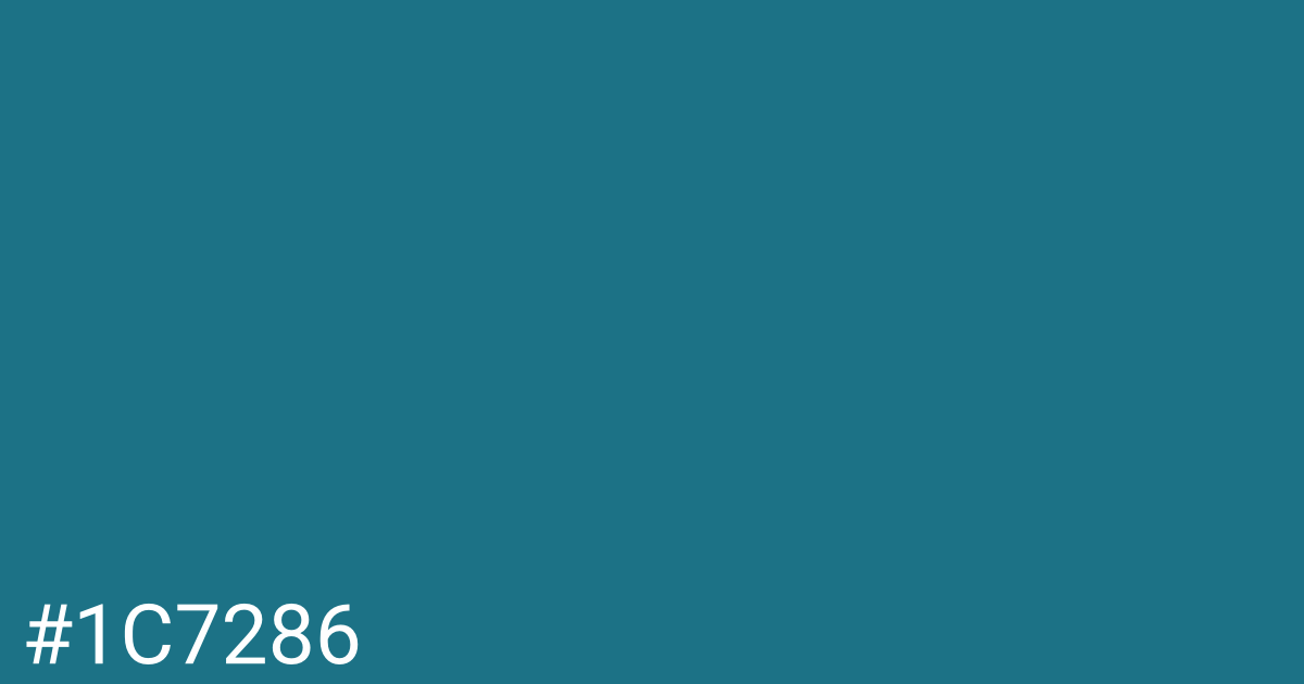 Hex color #1c7286 graphic