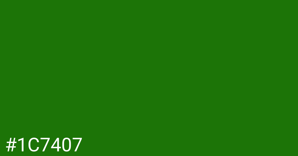 Hex color #1c7407 graphic