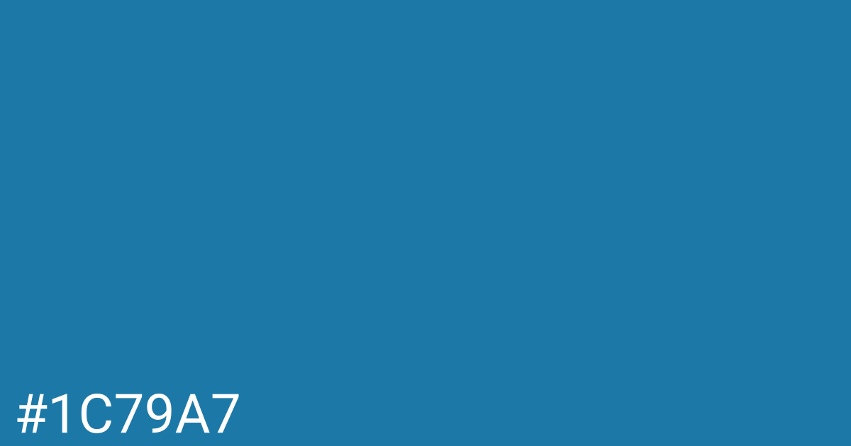 Hex color #1c79a7 graphic