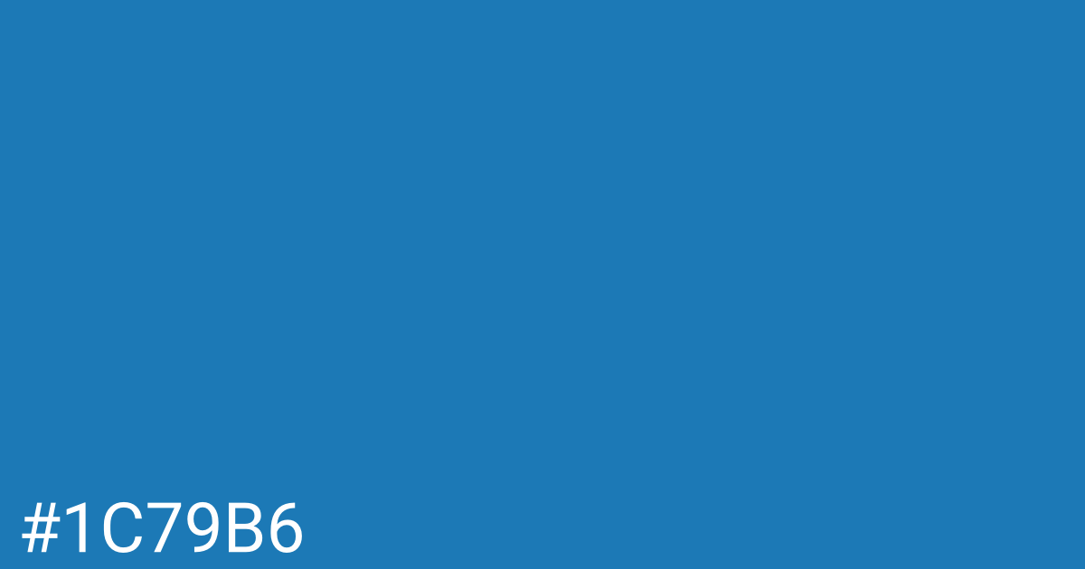 Hex color #1c79b6 graphic