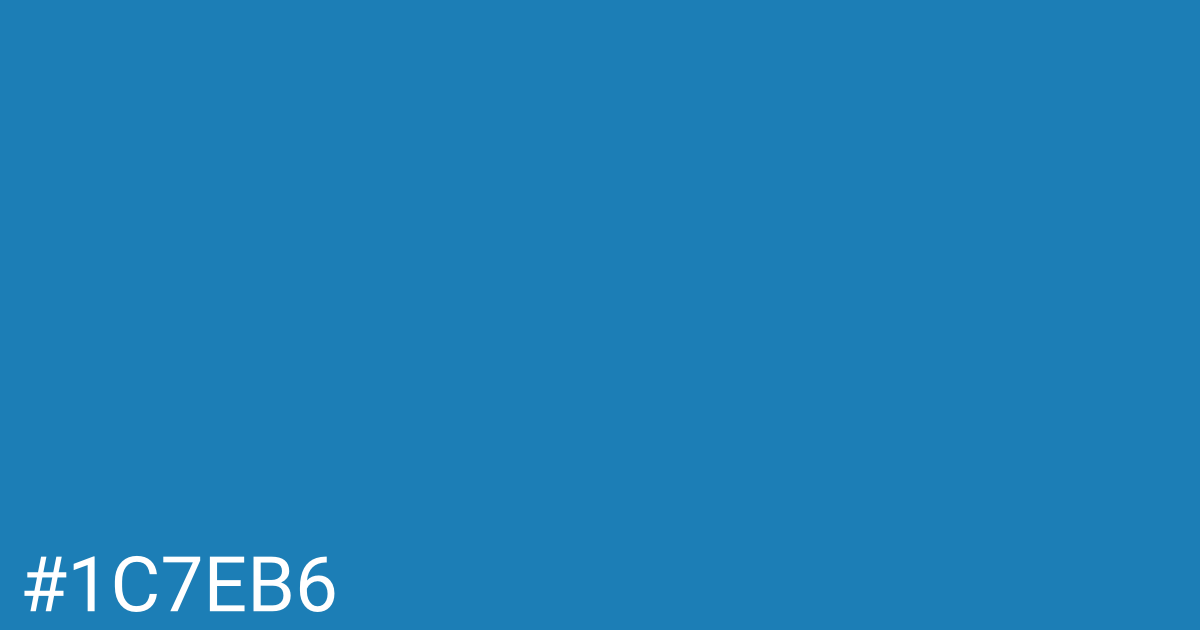 Hex color #1c7eb6 graphic