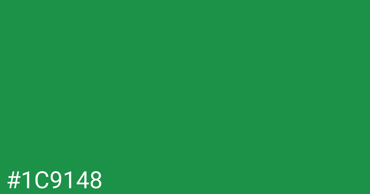 Hex color #1c9148 graphic