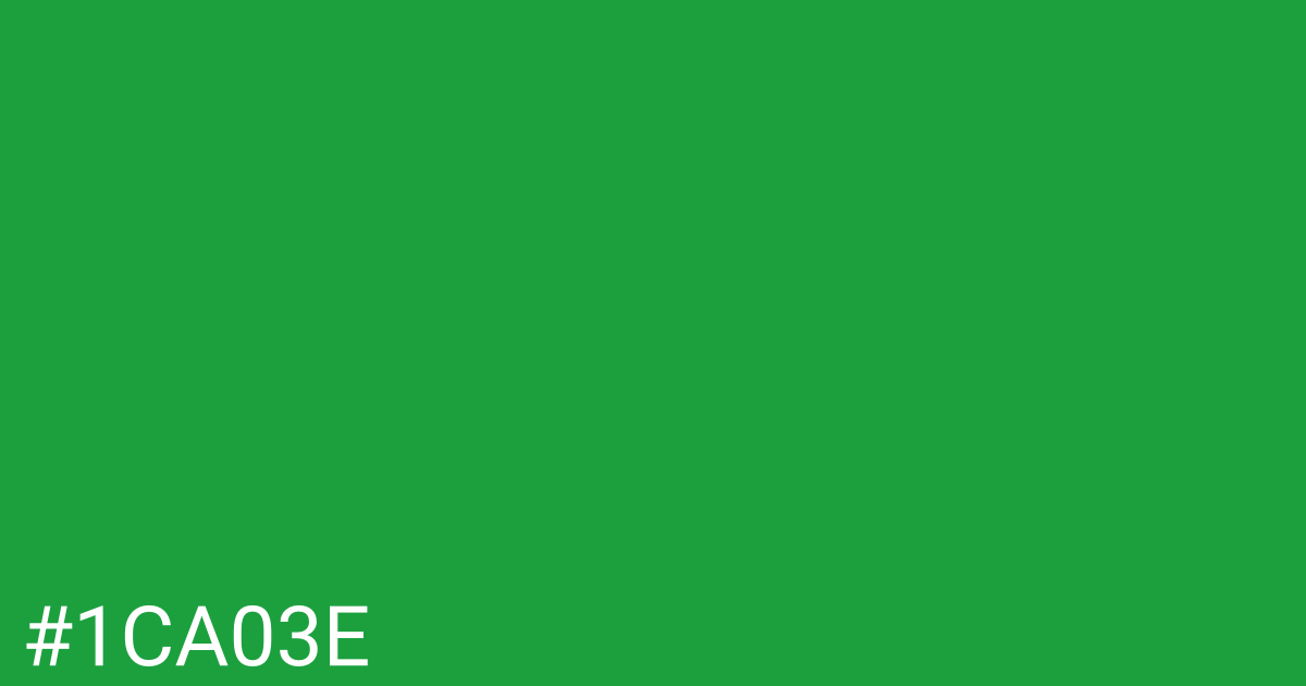 Hex color #1ca03e graphic