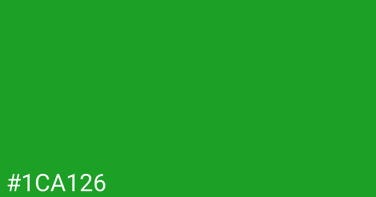 Hex color #1ca126 graphic
