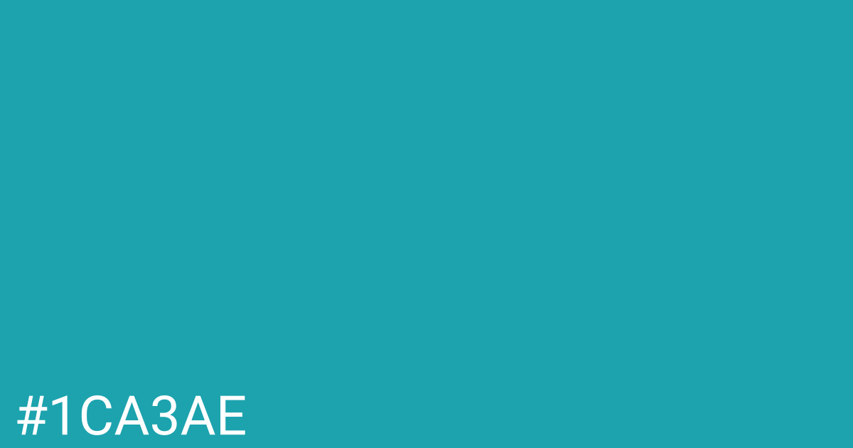 Hex color #1ca3ae graphic