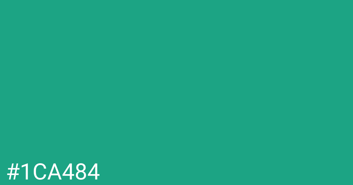 Hex color #1ca484 graphic