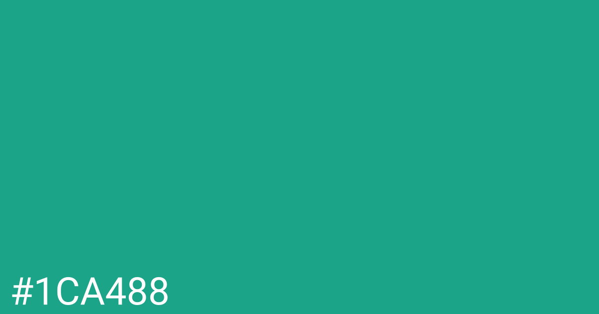 Hex color #1ca488 graphic